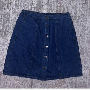 midi Jean skirt